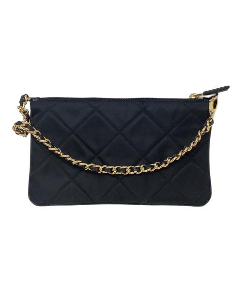 PRADA（プラダ）PRADA (プラダ) チェーンハンドバッグ　PRADA（プラダ）1NI054 ブラックの古着・服飾アイテム