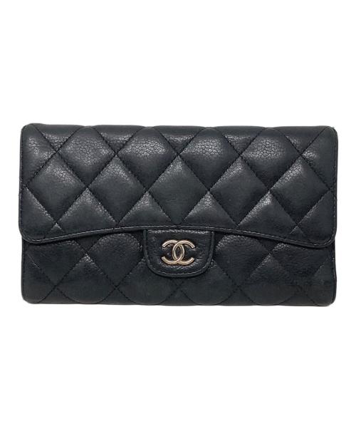 CHANEL（シャネル）CHANEL (シャネル) 3つ折り財布　CHANEL(シャネル)　 ブラックの古着・服飾アイテム