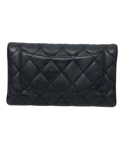 CHANEL（シャネル）CHANEL (シャネル) 3つ折り財布　CHANEL(シャネル)　 ブラックの古着・服飾アイテム