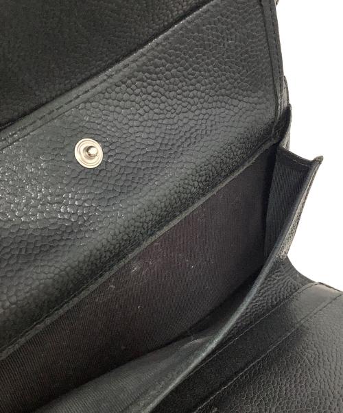 CHANEL（シャネル）CHANEL (シャネル) 3つ折り財布　CHANEL(シャネル)　 ブラックの古着・服飾アイテム