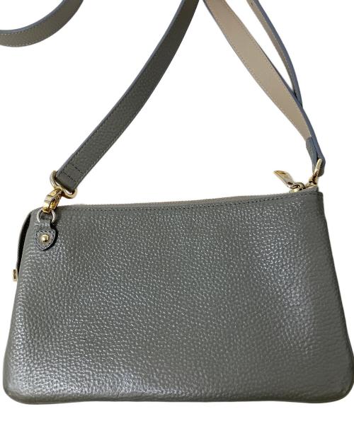 A.D.M.J.（エーディーエムジェイ）A.D.M.J. (エーディーエムジェイ) ショルダーウォレット CRYSTALS POUCHWALLET(クリスタルズ　ポーチウォレット)　A.D.M.J.(エーディーエムジェー) グレーの古着・服飾アイテム