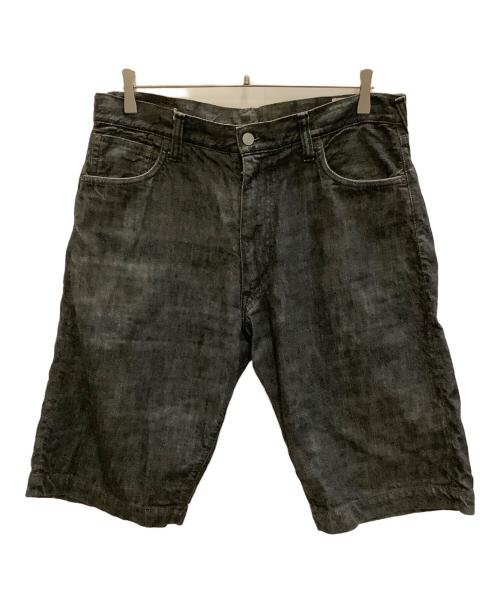 EVISU（エヴィス）EVISU (エヴィス) デニムハーフパンツ　EVISU（エヴィス） ブラック サイズ:W34の古着・服飾アイテム