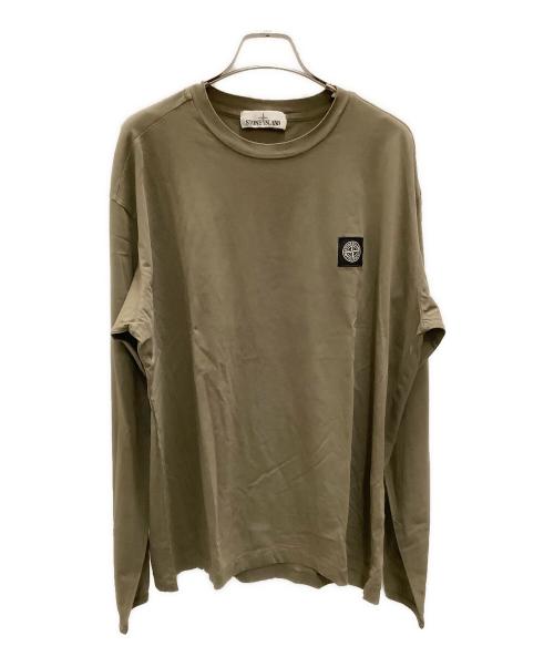 STONE ISLAND（ストーンアイランド）STONE ISLAND (ストーンアイランド) 長袖Tシャツ　STONE ISLAND（ストーンアイランド）　691524041 モカ サイズ:XLの古着・服飾アイテム