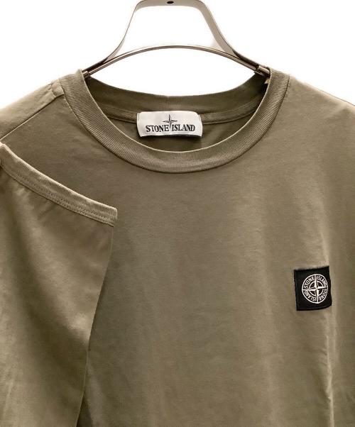 STONE ISLAND（ストーンアイランド）STONE ISLAND (ストーンアイランド) 長袖Tシャツ　STONE ISLAND（ストーンアイランド）　691524041 モカ サイズ:XLの古着・服飾アイテム