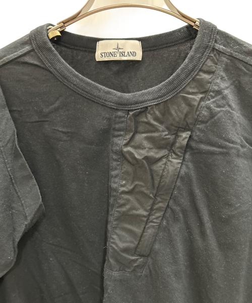 STONE ISLAND（ストーンアイランド）STONE ISLAND (ストーンアイランド) 半袖カットソー　STONE ISLAND（ストーンアイランド）　721520358 ブラック サイズ:XLの古着・服飾アイテム