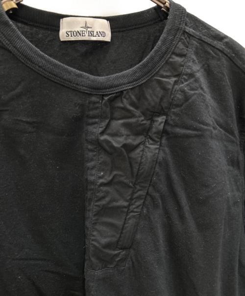 STONE ISLAND（ストーンアイランド）STONE ISLAND (ストーンアイランド) 半袖カットソー　STONE ISLAND（ストーンアイランド）　721520358 ブラック サイズ:XLの古着・服飾アイテム