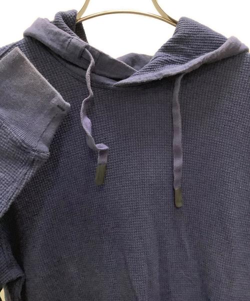 STONE ISLAND（ストーンアイランド）STONE ISLAND (ストーンアイランド) フード付きワッフルパーカー　STONE ISLAND（ストーンアイランド）　611523243 ネイビー サイズ:Lの古着・服飾アイテム