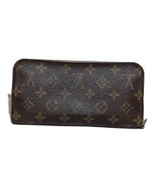LOUIS VUITTON（ルイ ヴィトン）の古着「長財布　LOUIS VUITTON（ルイ ヴィトン）　M60226　モノグラムフルリ ポルトフォイユアンソリット」｜ブラウン×ピンク