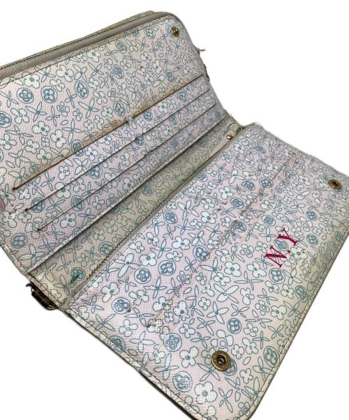 LOUIS VUITTON（ルイ ヴィトン）LOUIS VUITTON (ルイ ヴィトン) 長財布　LOUIS VUITTON（ルイ ヴィトン）　M60226　モノグラムフルリ ポルトフォイユアンソリット ブラウン×ピンクの古着・服飾アイテム