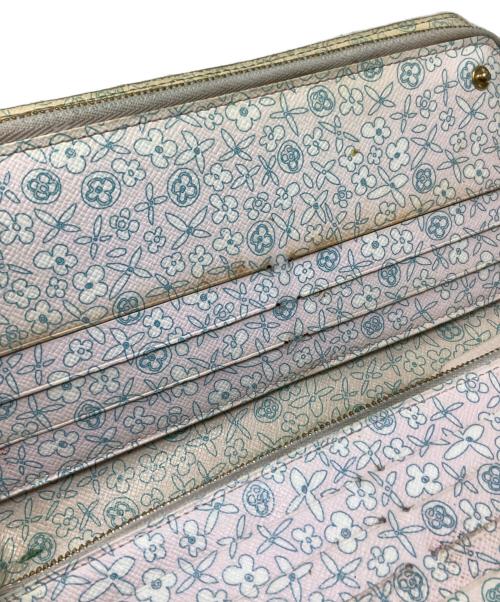 LOUIS VUITTON（ルイ ヴィトン）LOUIS VUITTON (ルイ ヴィトン) 長財布　LOUIS VUITTON（ルイ ヴィトン）　M60226　モノグラムフルリ ポルトフォイユアンソリット ブラウン×ピンクの古着・服飾アイテム