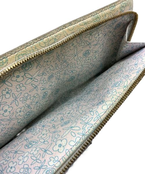 LOUIS VUITTON（ルイ ヴィトン）LOUIS VUITTON (ルイ ヴィトン) 長財布　LOUIS VUITTON（ルイ ヴィトン）　M60226　モノグラムフルリ ポルトフォイユアンソリット ブラウン×ピンクの古着・服飾アイテム