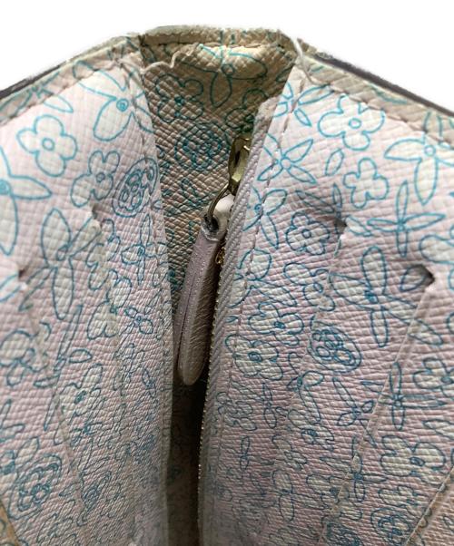 LOUIS VUITTON（ルイ ヴィトン）LOUIS VUITTON (ルイ ヴィトン) 長財布　LOUIS VUITTON（ルイ ヴィトン）　M60226　モノグラムフルリ ポルトフォイユアンソリット ブラウン×ピンクの古着・服飾アイテム