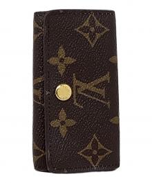 LOUIS VUITTON（ルイ ヴィトン）の古着「キーケース　LOUIS VUITTON（ルイ ヴィトン）　M82923　モノグラム ミュルティクレ4」｜ブラウン×ブルー