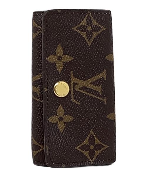 LOUIS VUITTON（ルイ ヴィトン）LOUIS VUITTON (ルイ ヴィトン) キーケース　LOUIS VUITTON（ルイ ヴィトン）　M82923　モノグラム ミュルティクレ4 ブラウン×ブルーの古着・服飾アイテム