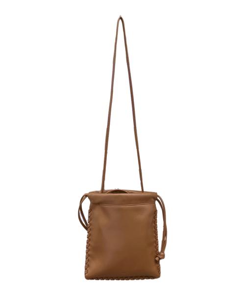 VASIC（ヴァジック）VASIC (ヴァジック) 巾着ショルダーバッグ　VASIC（ヴァジック）　WELLS MINI ブラウンの古着・服飾アイテム