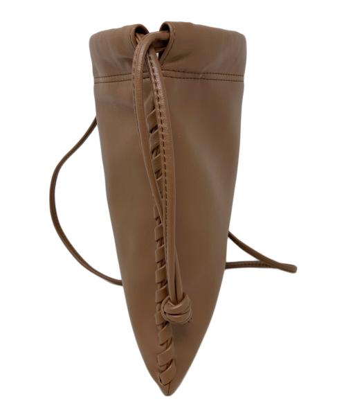 VASIC（ヴァジック）VASIC (ヴァジック) 巾着ショルダーバッグ　VASIC（ヴァジック）　WELLS MINI ブラウンの古着・服飾アイテム