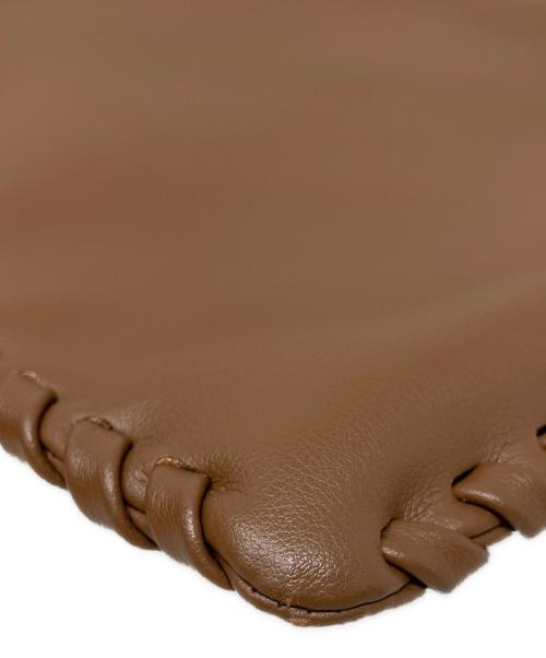 VASIC（ヴァジック）VASIC (ヴァジック) 巾着ショルダーバッグ　VASIC（ヴァジック）　WELLS MINI ブラウンの古着・服飾アイテム