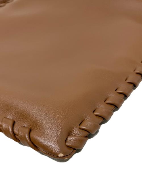 VASIC（ヴァジック）VASIC (ヴァジック) 巾着ショルダーバッグ　VASIC（ヴァジック）　WELLS MINI ブラウンの古着・服飾アイテム