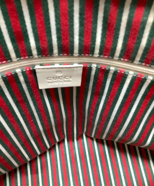 GUCCI（グッチ）GUCCI (グッチ) トートバッグ　GUCCI（グッチ）169946 ベージュ×ホワイトの古着・服飾アイテム