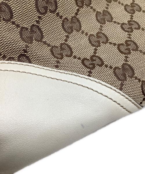 GUCCI（グッチ）GUCCI (グッチ) トートバッグ　GUCCI（グッチ）169946 ベージュ×ホワイトの古着・服飾アイテム