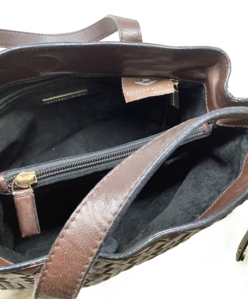 BOTTEGA VENETA（ボッテガベネタ）BOTTEGA VENETA (ボッテガベネタ) ハンドバッグ　BOTTEGA VENETA（ボッテガベネタ） ブラウンの古着・服飾アイテム