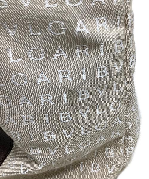 BVLGARI（ブルガリ）BVLGARI (ブルガリ) トートバッグ　BVLGARI（ブルガリ）　ロゴマニア ベージュ×ブラウンの古着・服飾アイテム