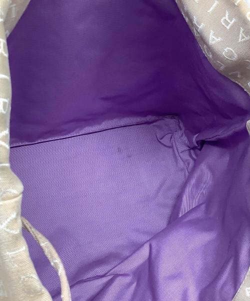 BVLGARI（ブルガリ）BVLGARI (ブルガリ) トートバッグ　BVLGARI（ブルガリ）　ロゴマニア ベージュ×ブラウンの古着・服飾アイテム