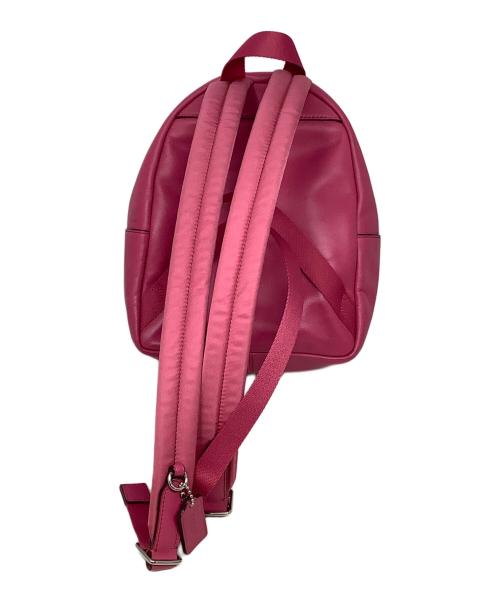 COACH（コーチ）COACH (コーチ) リュック　COACH（コーチ）　F58315 ピンク×ブラウンの古着・服飾アイテム