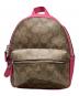 COACH（コーチ）の古着「リュック　COACH（コーチ）　F58315」｜ピンク×ブラウン