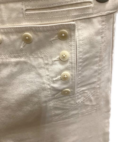 TORY BURCH（トリーバーチ）TORY BURCH (トリーバーチ) ハイライズ ワイドレッグジーンズ　TORY BURCH（トリーバーチ）86807 アイボリー サイズ:6の古着・服飾アイテム