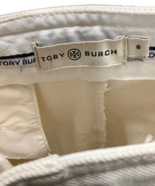 TORY BURCH（トリーバーチ）TORY BURCH (トリーバーチ) ハイライズ ワイドレッグジーンズ　TORY BURCH（トリーバーチ）86807 アイボリー サイズ:6の古着・服飾アイテム