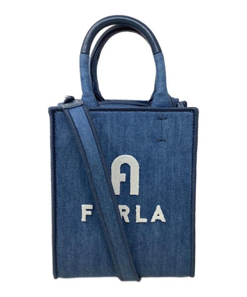 FURLA（フルラ）FURLA (フルラ) 2WAYデニムバッグ　FURLA（フルラ）　オポチュニティ ブルーの古着・服飾アイテム