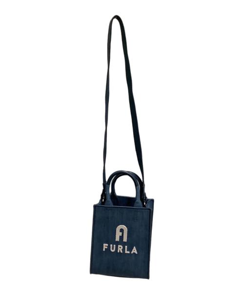 FURLA（フルラ）FURLA (フルラ) 2WAYデニムバッグ　FURLA（フルラ）　オポチュニティ ブルーの古着・服飾アイテム