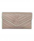 Yves Saint Laurentイヴサンローラン）の古着「長財布　Yves Saint Laurent（イヴサンローラン）　GUE372264」｜グレー