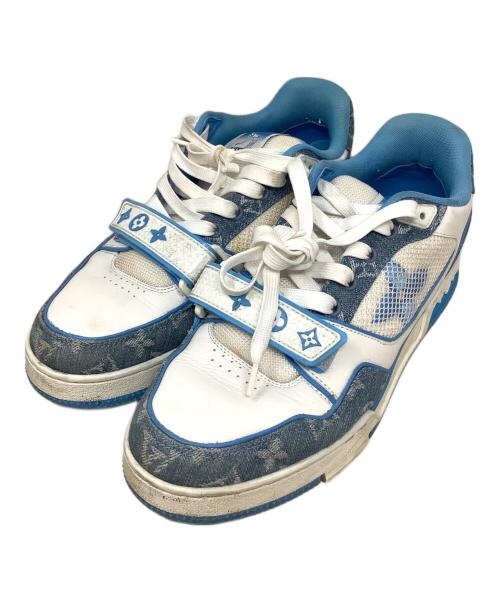 LOUIS VUITTON（ルイ ヴィトン）LOUIS VUITTON (ルイ ヴィトン) トレイナー マキシ スニーカー　LOUIS VUITTON　1A9ZI7 ブルー×ホワイト サイズ:26.5の古着・服飾アイテム