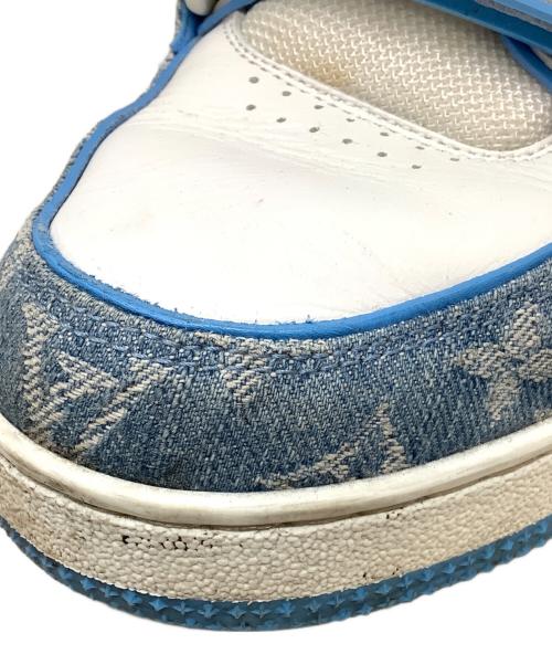 LOUIS VUITTON（ルイ ヴィトン）LOUIS VUITTON (ルイ ヴィトン) トレイナー マキシ スニーカー　LOUIS VUITTON　1A9ZI7 ブルー×ホワイト サイズ:26.5の古着・服飾アイテム