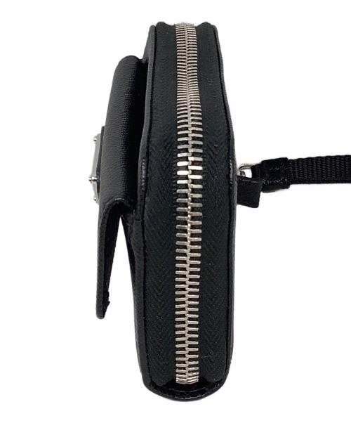 PRADA（プラダ）PRADA (プラダ) コインケース　PRADA（プラダ）2MR044　	SAFFIANO TRIANGOLO ブラックの古着・服飾アイテム