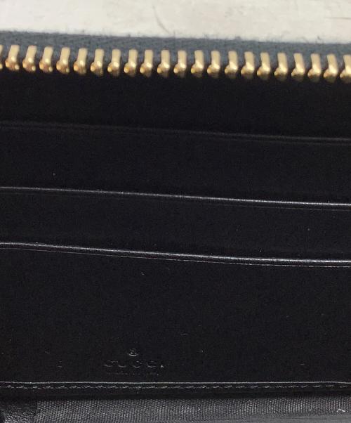 GUCCI（グッチ）GUCCI (グッチ) ジップアラウンドウォレット　GUCCI（グッチ）　GGマトラッセ　723784 ブラックの古着・服飾アイテム