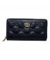 GUCCI（グッチ）の古着「ジップアラウンドウォレット　GUCCI（グッチ）　GGマトラッセ　723784」｜ブラック