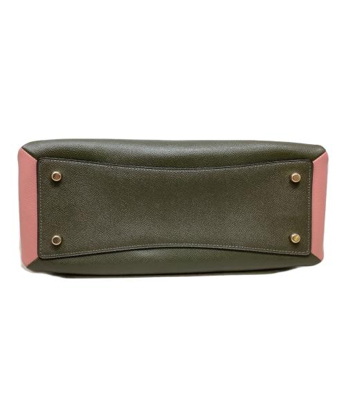 COACH（コーチ）COACH (コーチ) 2WAYショルダーバッグ　COACH（コーチ）　91162　リリー キャリーオール カラーブロック ブラウン×ピンクの古着・服飾アイテム