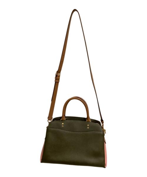 COACH（コーチ）COACH (コーチ) 2WAYショルダーバッグ　COACH（コーチ）　91162　リリー キャリーオール カラーブロック ブラウン×ピンクの古着・服飾アイテム