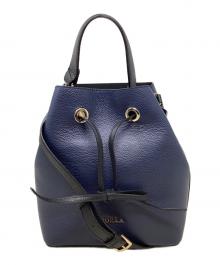 FURLA（フルラ）の古着「2WAYバッグ　FURLA（フルラ）コンスタンザ　BLE3CSZ」｜ネイビー