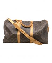 LOUIS VUITTON（ルイ ヴィトン）の古着「ボストンバッグ　Louis Vuitton（ルイヴィトン）モノグラム　M41416　キーポル・バンドリエール50」｜ブラウン