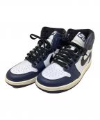 NIKEナイキ）の古着「ハイカットスニーカー　NIKE（ナイキ）　Air Jordan 1 Retro High OG　DZ5485-401」｜ホワイト×ネイビー