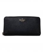 Kate Spadeケイトスペード）の古着「ラージ コンチネンタル ウォレット　Kate Spade（ケイトスペード）　マディソン　KI364」｜ブラック