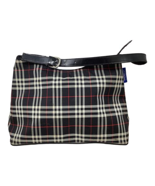BURBERRY BLUE LABEL（バーバリー ブルー レーベル）BURBERRY BLUE LABEL (バーバリーロンドンブルーレーベル) ハンドバッグ　BURBERRY BLUE LABEL（バーバリーロンドンブルーレーベル） ブラックの古着・服飾アイテム