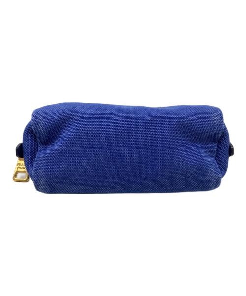 PRADA（プラダ）PRADA (プラダ) ポーチ　PRADA（プラダ）　カナパ　1N0693 ブルーの古着・服飾アイテム