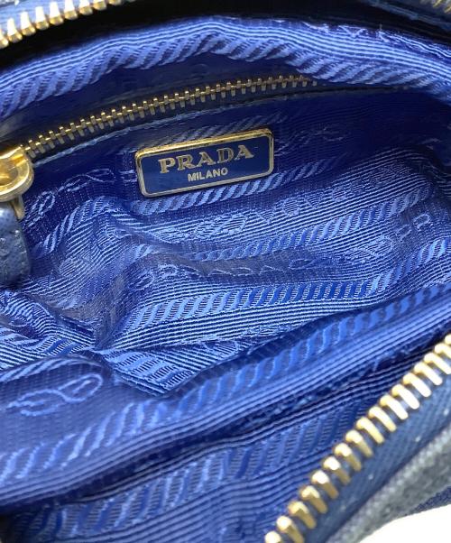 PRADA（プラダ）PRADA (プラダ) ポーチ　PRADA（プラダ）　カナパ　1N0693 ブルーの古着・服飾アイテム