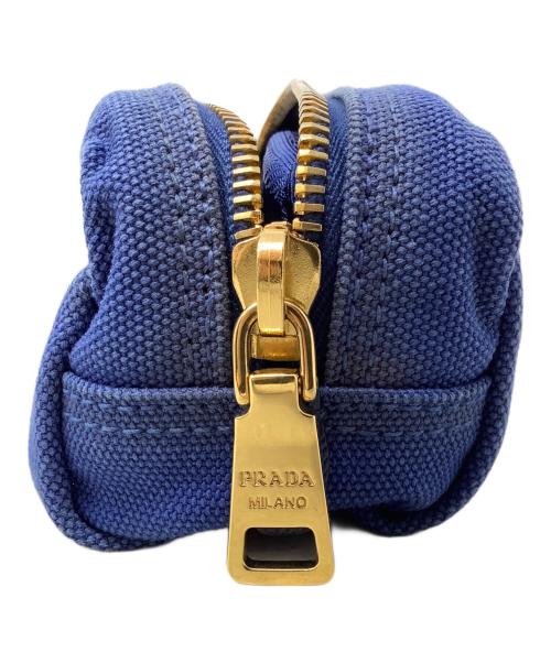 PRADA（プラダ）PRADA (プラダ) ポーチ　PRADA（プラダ）　カナパ　1N0693 ブルーの古着・服飾アイテム