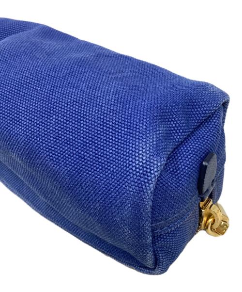 PRADA（プラダ）PRADA (プラダ) ポーチ　PRADA（プラダ）　カナパ　1N0693 ブルーの古着・服飾アイテム